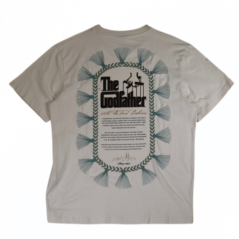 Shoe Palace The Godfather Shirt Mens Large Sand Beige Graphic Movie Quote Tee L